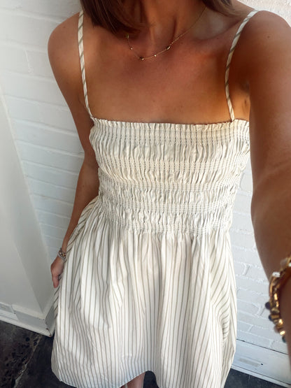 BIANCA SHIRRED BODICE DRESS
