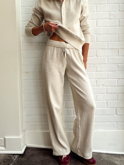 ZADIE WAFFLE KNIT PULL ON PANT