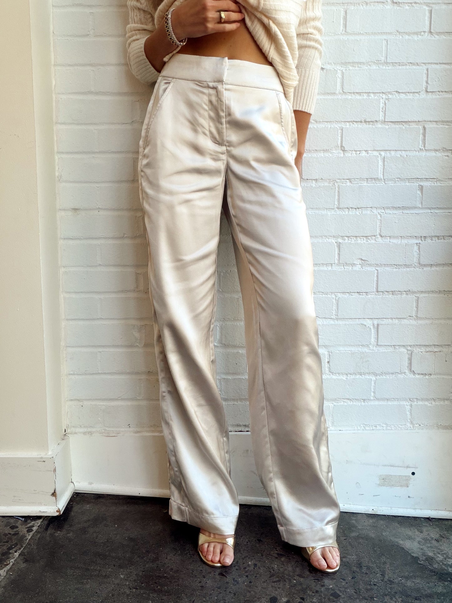 MODERN SATIN TROUSER
