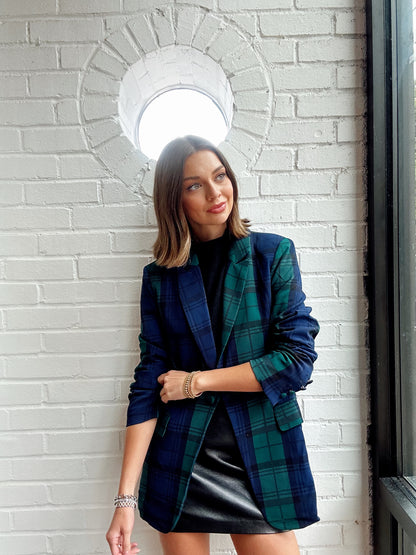 HUDSON PLAID BLAZER