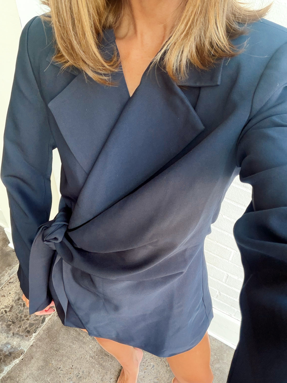 BLAZER WRAP MINI DRESS