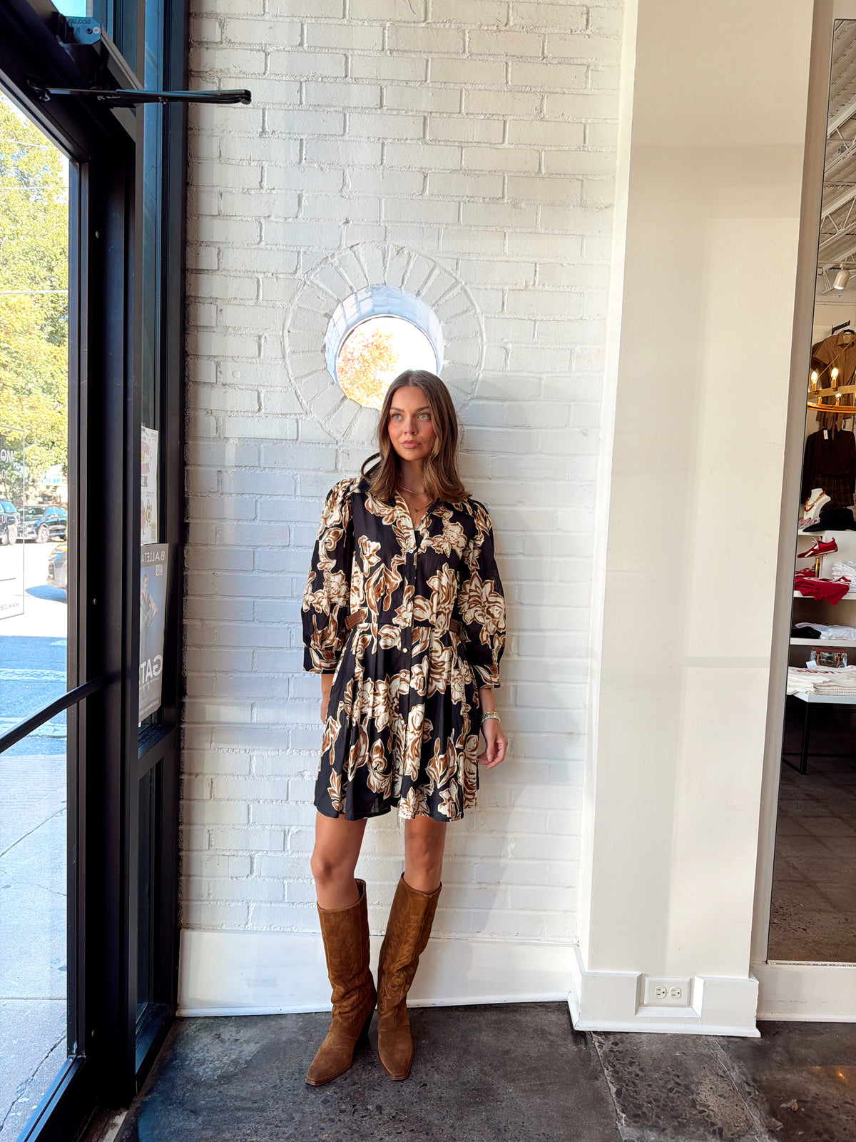 BAILEY DRESS W/ BUCKLE DETAIL