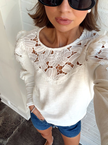 FLORA TEXTURE PULLOVER