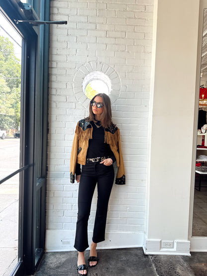 LENNON HIGH RISE CROP BOOT- NOIR