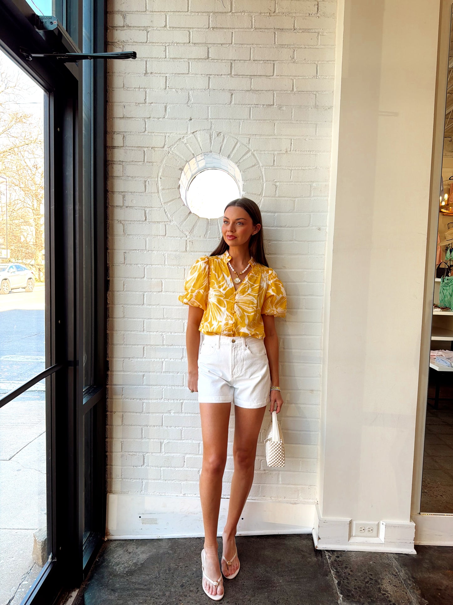 JONI FLORAL IDARA BUTTON DOWN