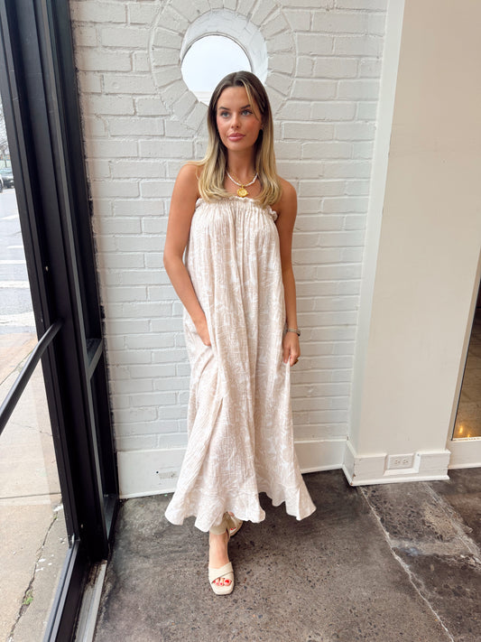AROUND THE WORLD MAXI DRESS
