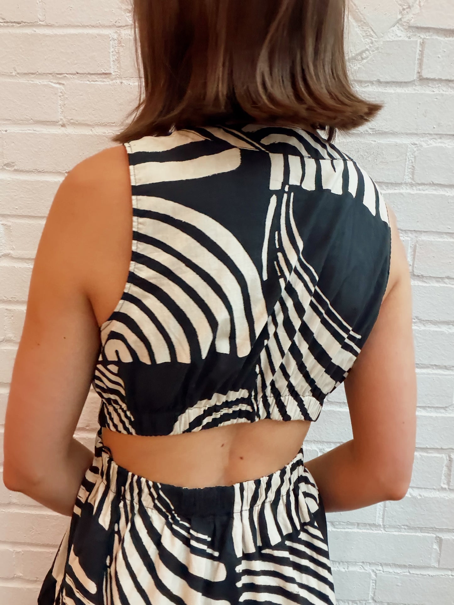 GENEVIEVE DRESS- ONYX WAVES