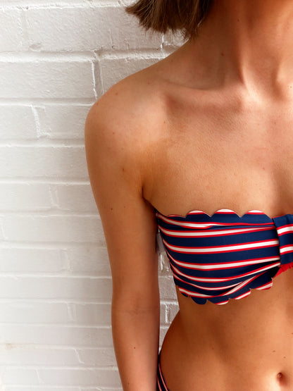 REVERSIBLE SCALLOP BANDEAU