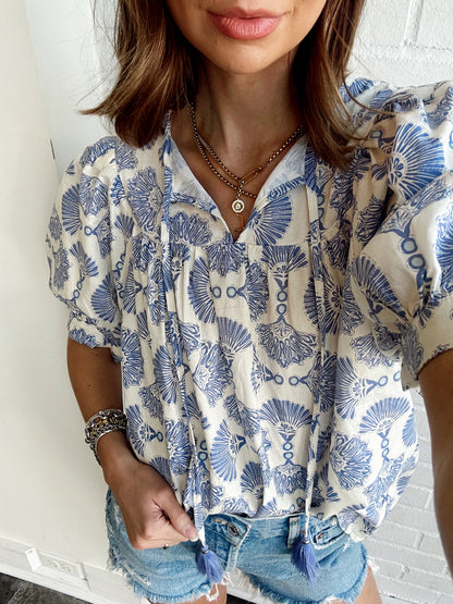 JENI PRINTED BLOUSE