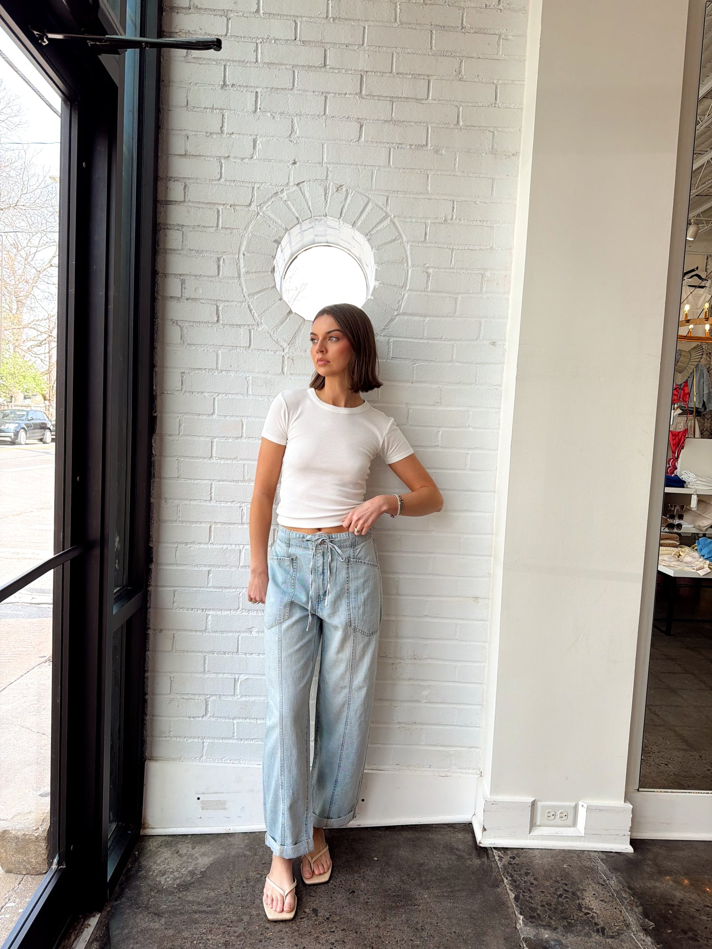 VILLA DRAWSTRING BARREL LEG