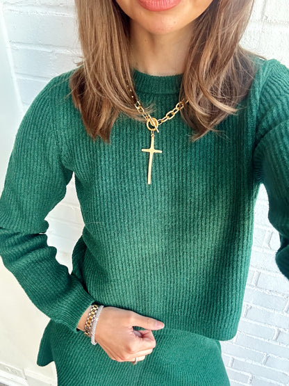 VHARI KNIT PULLOVER SWEATER