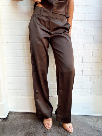 SPOTLIGHT SATIN TROUSER