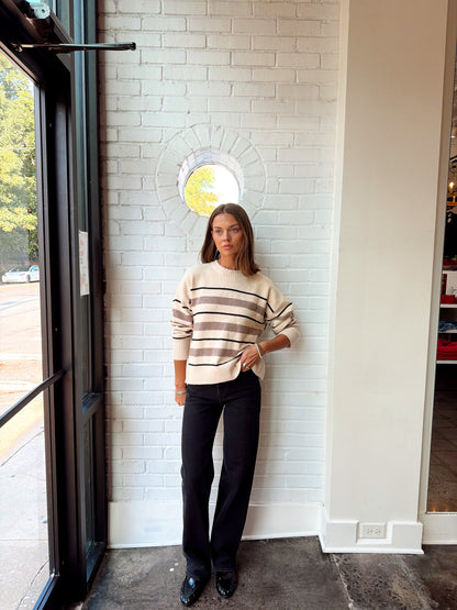 CIRRUS STRIPE SWEATER