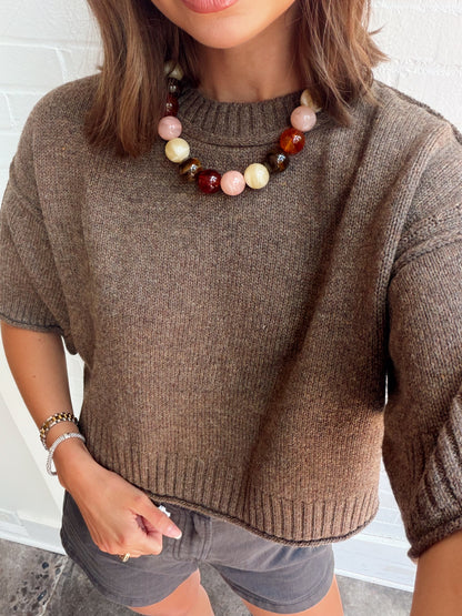 CREWNECK SS SWEATER