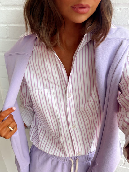 AVALON POPLIN BUTTON DOWN SHIRT