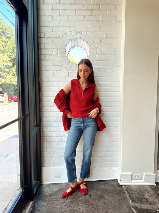 AMINA HALF ZIP KNIT