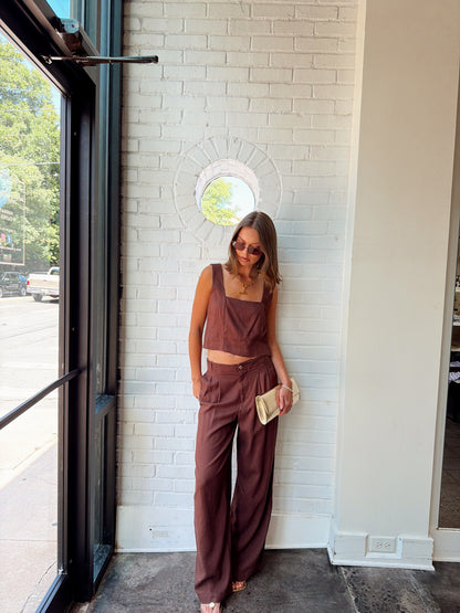 MAGNOLIA LINEN TOP