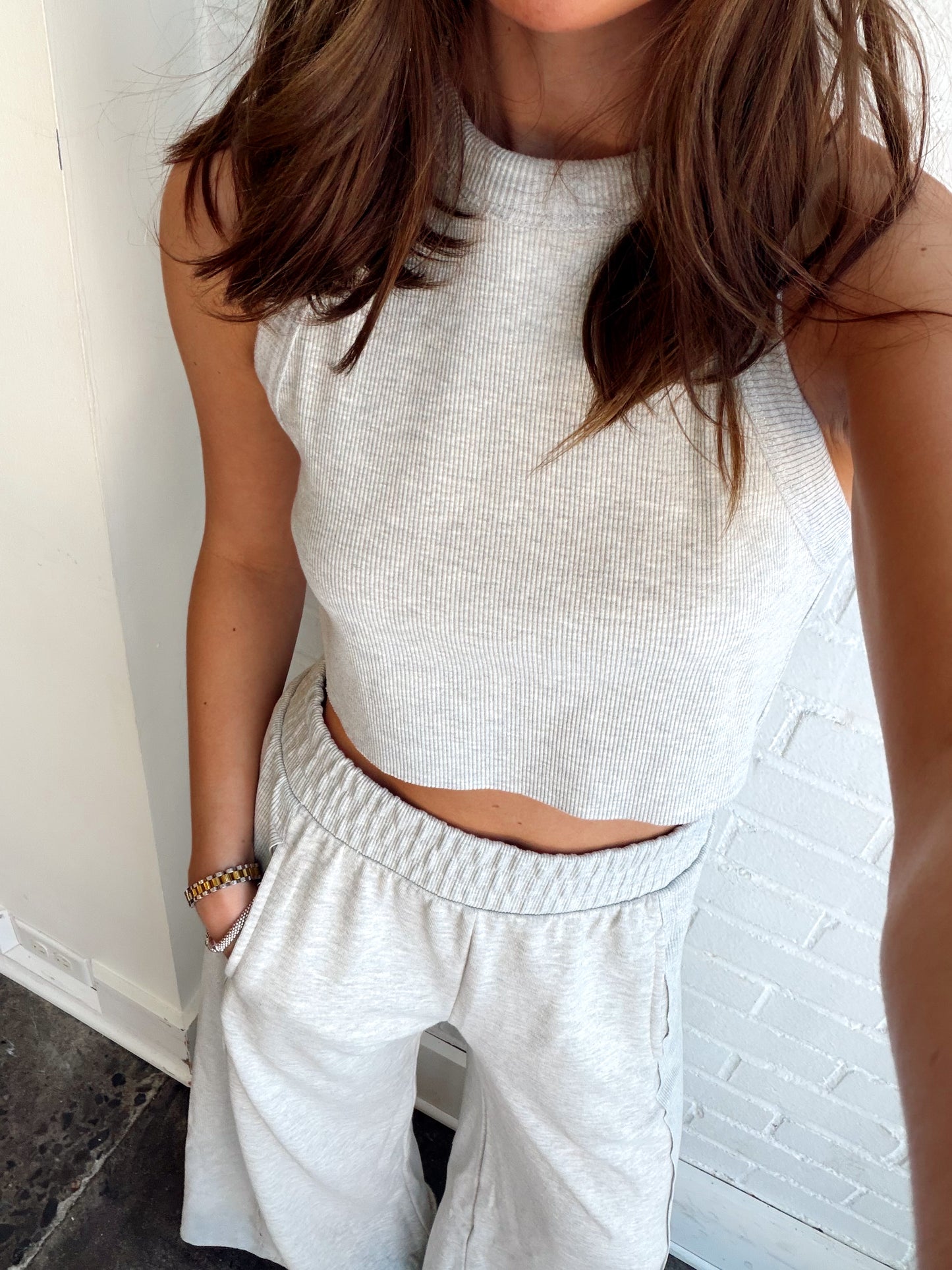 HALTER NECK CROP & PANT SET