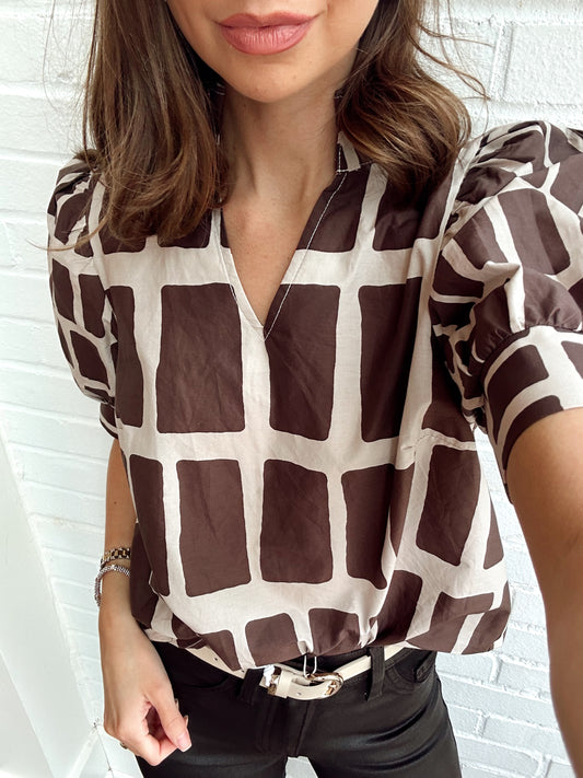 FRANKIE ABSTRACT TOP