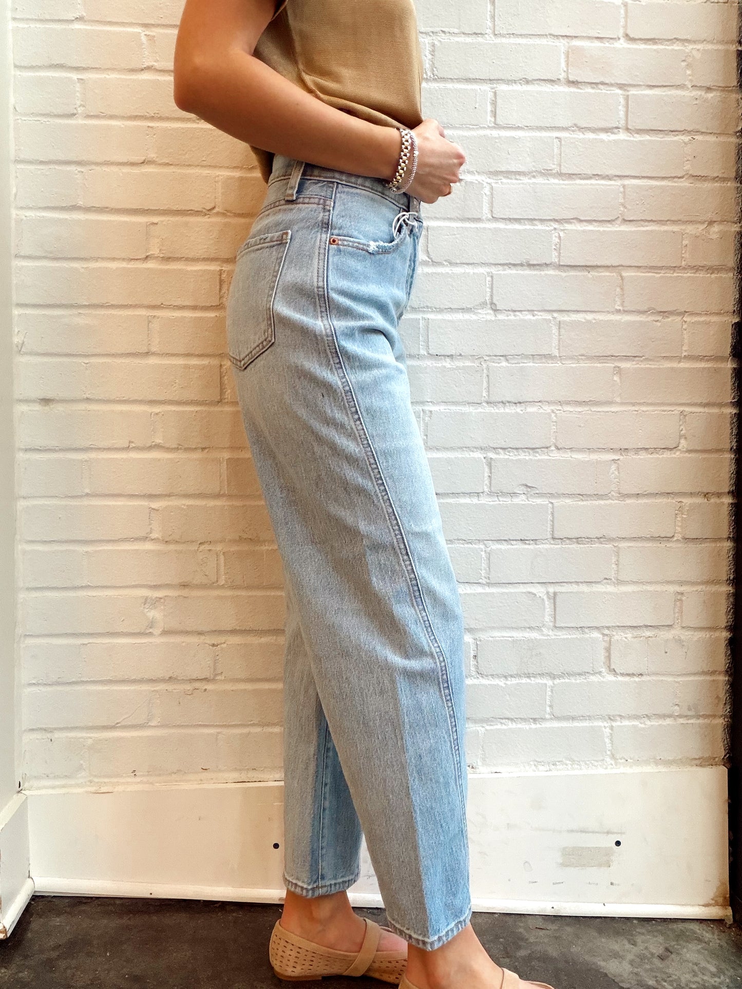 WESTWARD HIGH RISE SEAMED BARREL