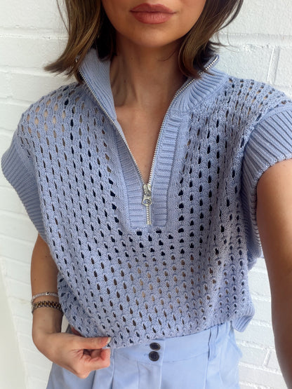 GAINES HALF ZIP KNIT