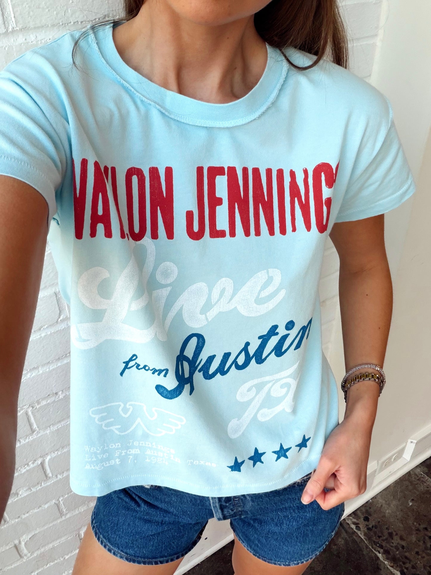 WAYLON JENNINGS LIVE FROM AUSTIN TEE