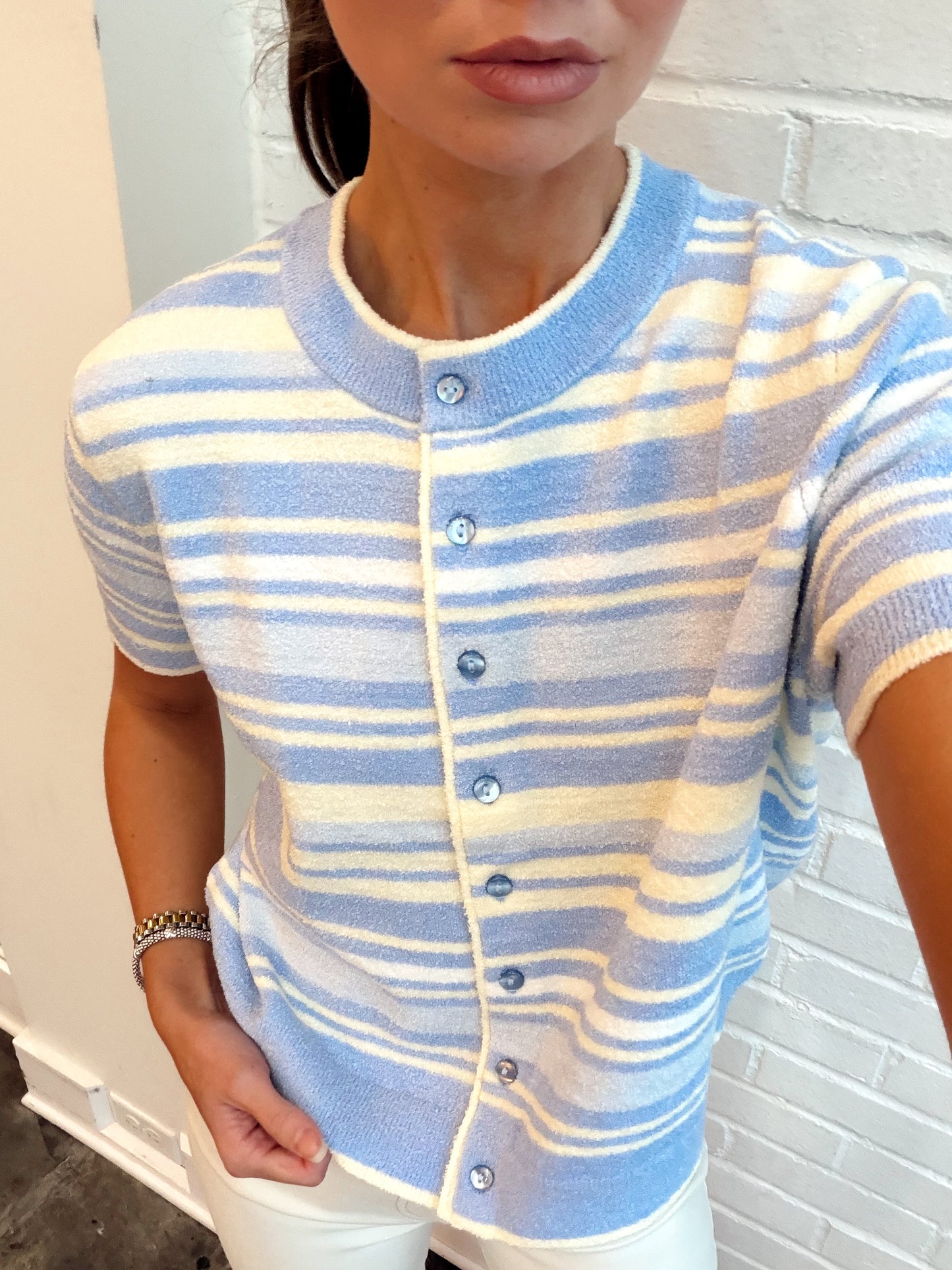 ROSAMUND STRIPED CARDIGAN