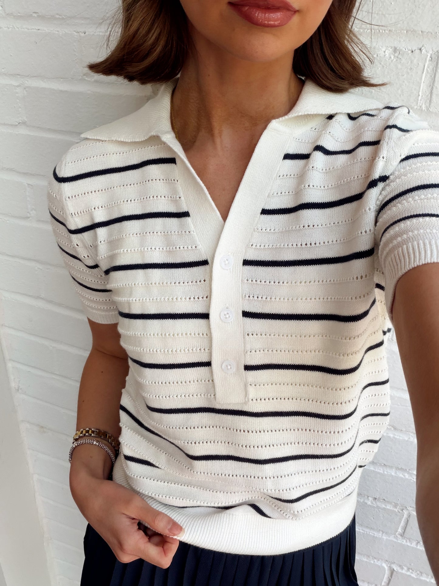 WREN KNIT POLO