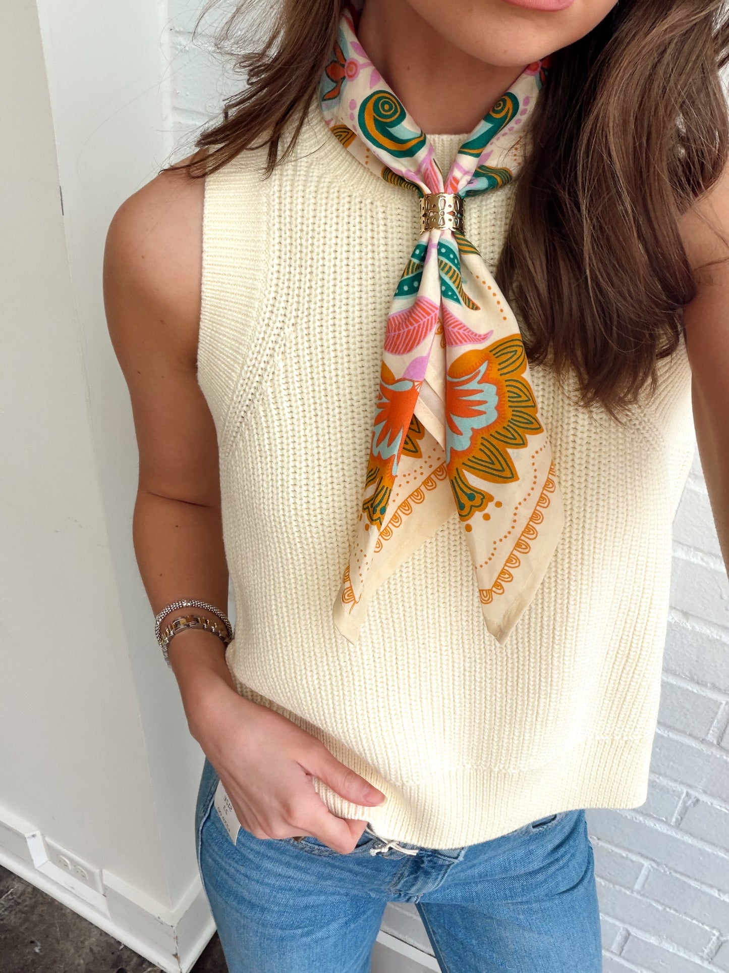 DEMI HIGH CREWNECK TANK