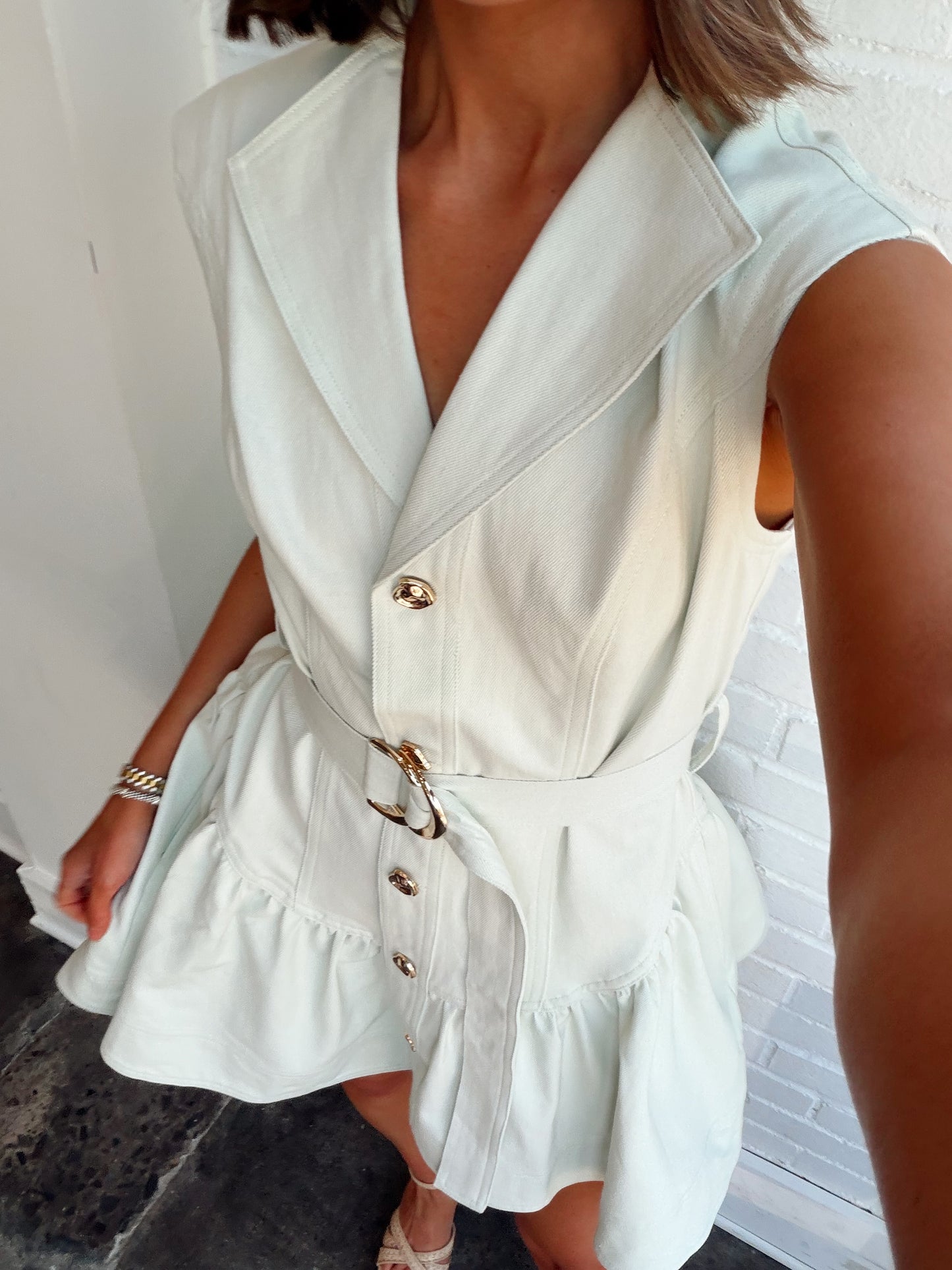 NYSA DENIM MINI DRESS