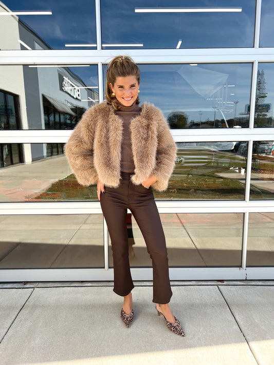 FAUX CROPPED FUR