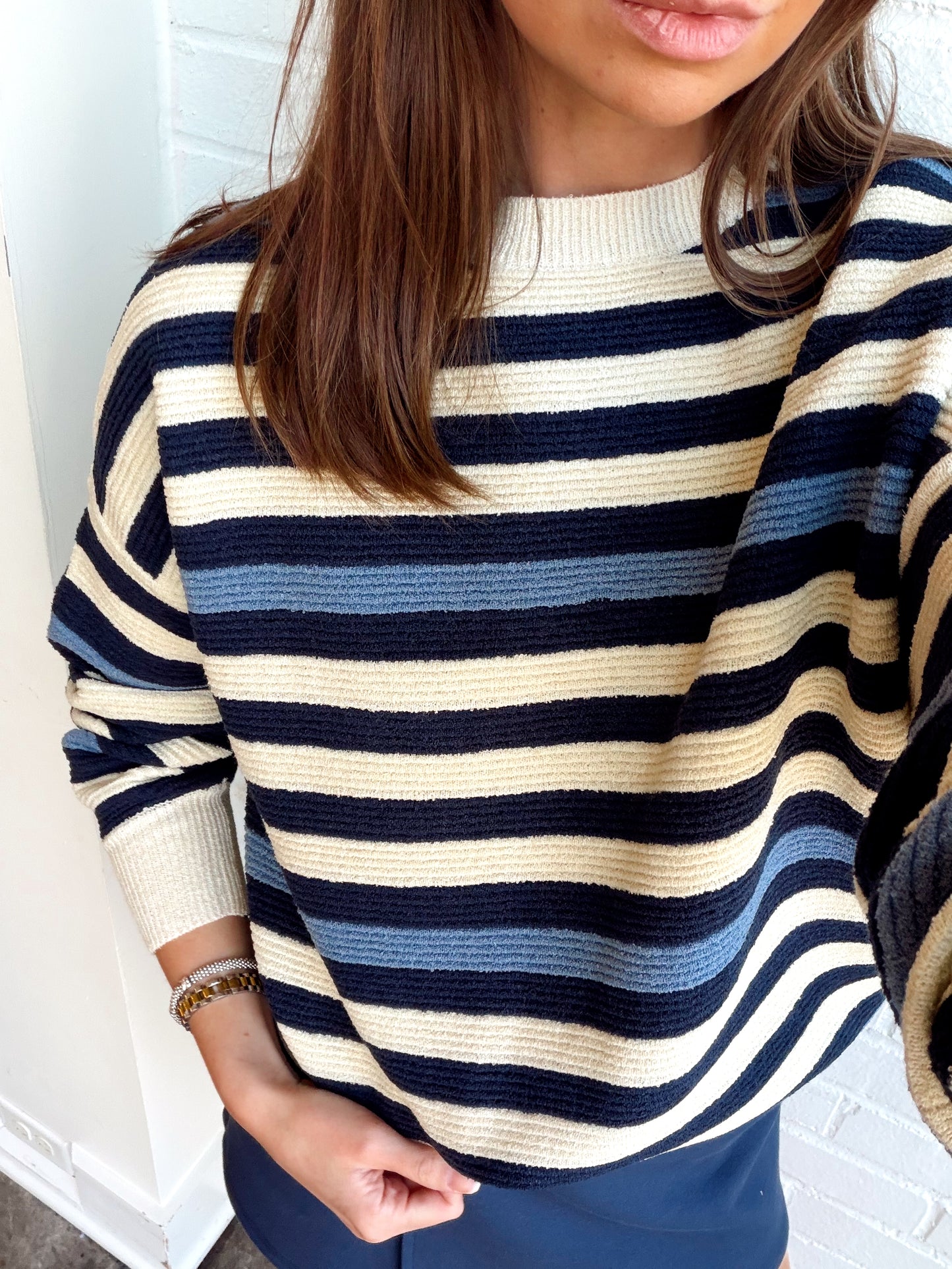 HEIDA LONG SLEEVE KNIT PULLOVER