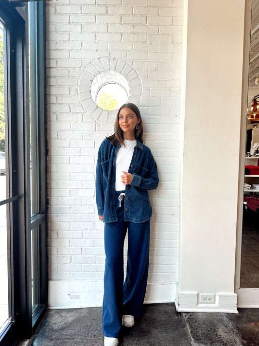 ALL DAY KNIT DENIM JACKET