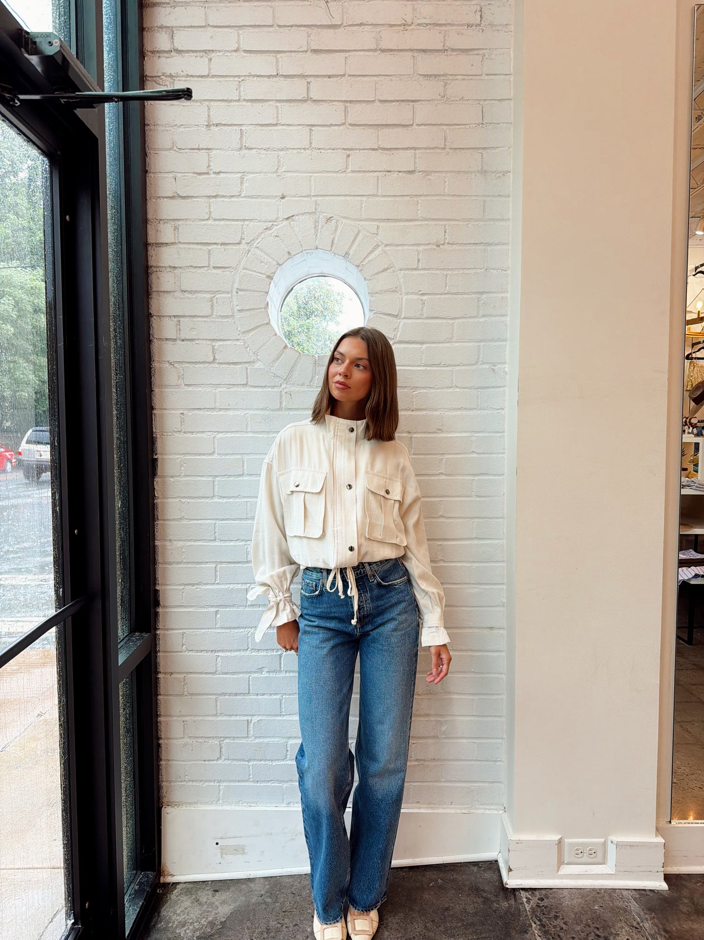 DRAWSTRING UTILITY JACKET