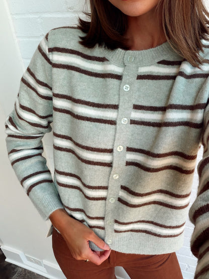 MEDINA STRIPE CARDIGAN