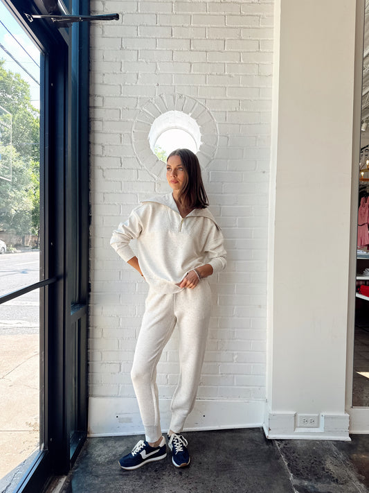 CATHERINE HALF ZIP SWEAT