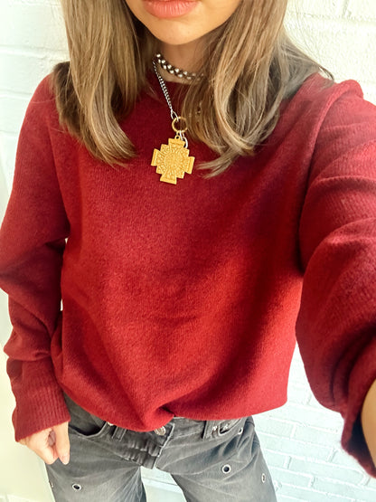 EMILIA KNIT BOYFRIEND SWEATER