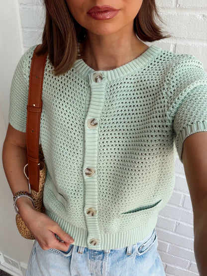 MARIE POCKET FRONT CREW CARDI