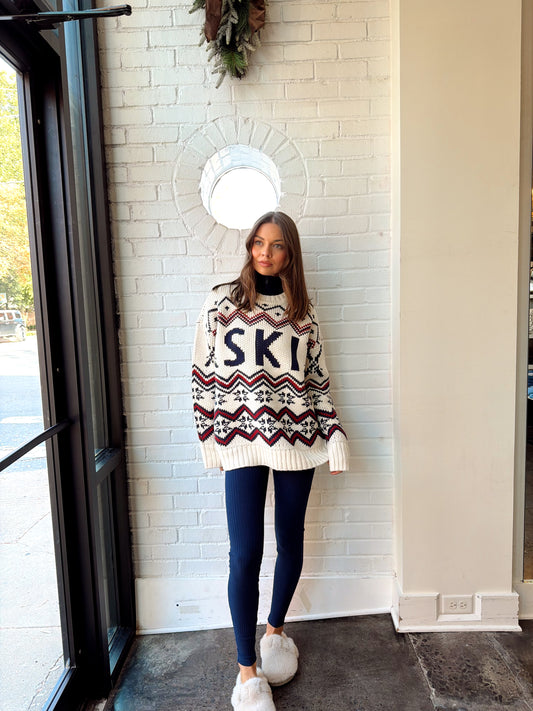 SKI IN SWEATER