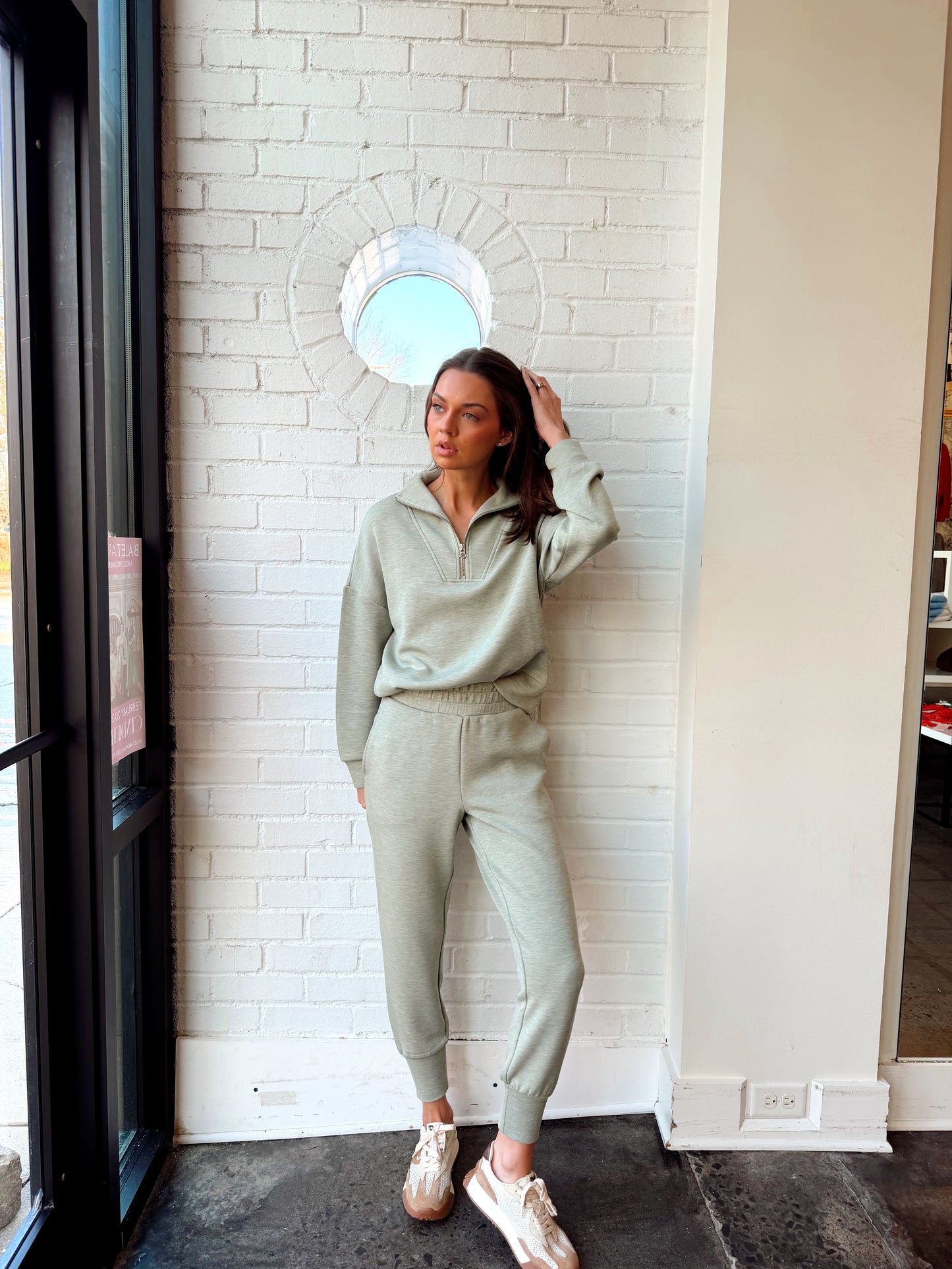 HAWLEY HALF ZIP SWEAT