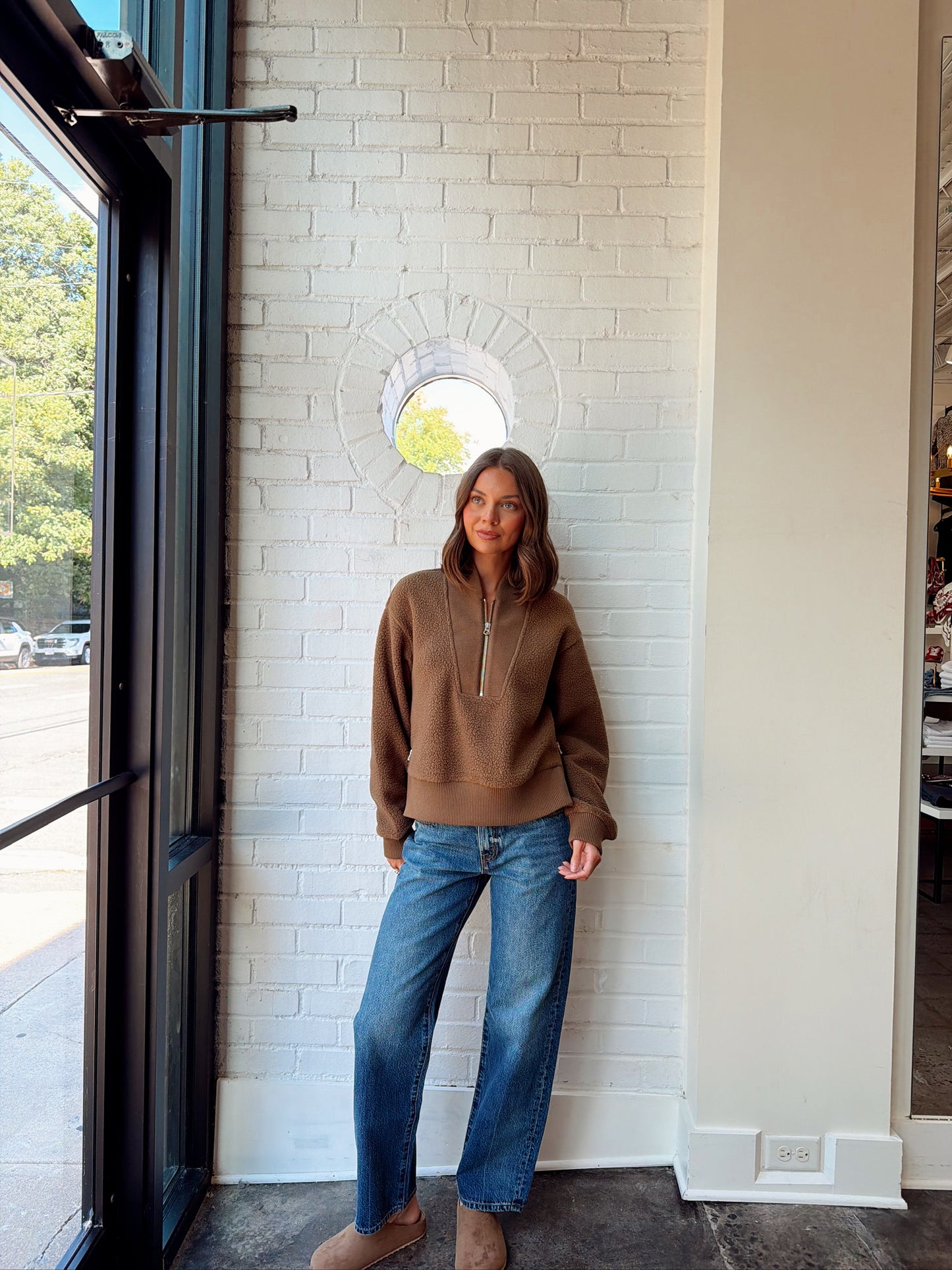 MUMFORD HALF ZIP FLEECE