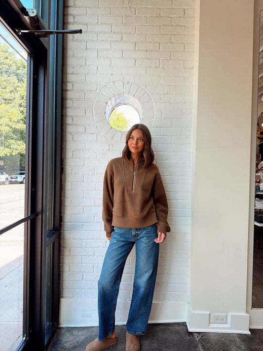 MUMFORD HALF ZIP FLEECE