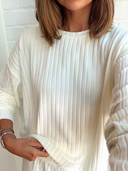 DAYDREAM RIB LONG SLEEVE TOP