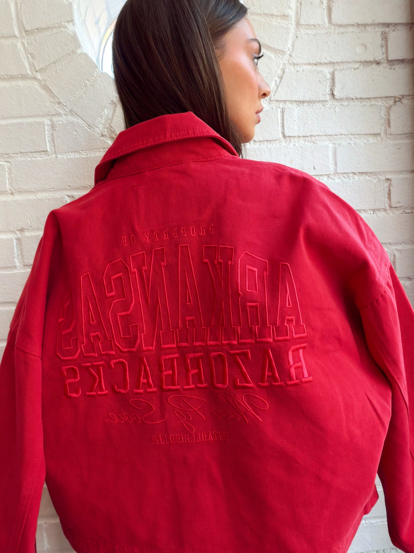 AR EMBROIDERED TWILL JACKET