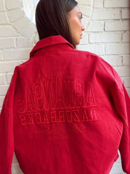 AR EMBROIDERED TWILL JACKET