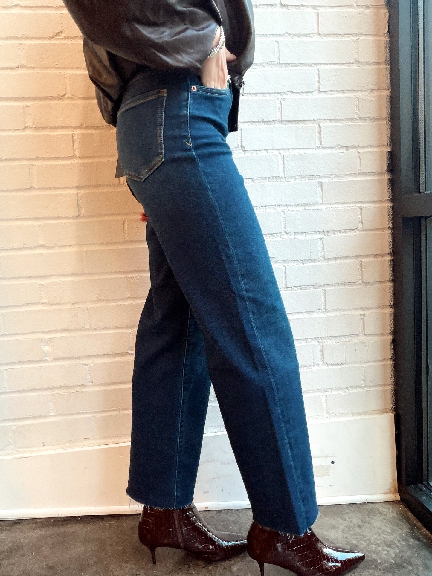 PLEASER HIGH RISE WIDE ANKLE