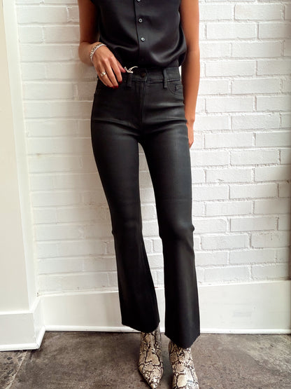 BRIDGET BOOT: HIGH RISE INSTASCULPT: BLACK COATED