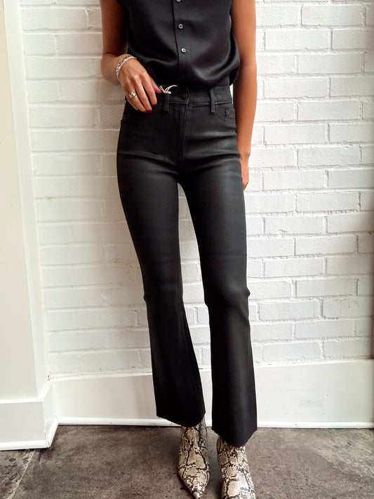 BRIDGET BOOT: HIGH RISE INSTASCULPT: BLACK COATED