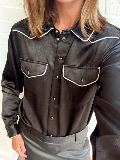 KEILA SILKY WESTERN SHIRT