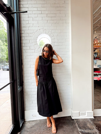 MATTER OF TIME POPLIN SKIRT